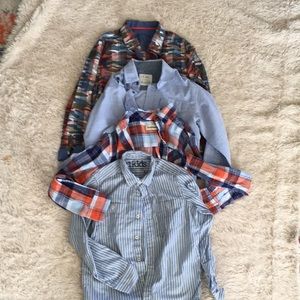 Boys long sleeve button up